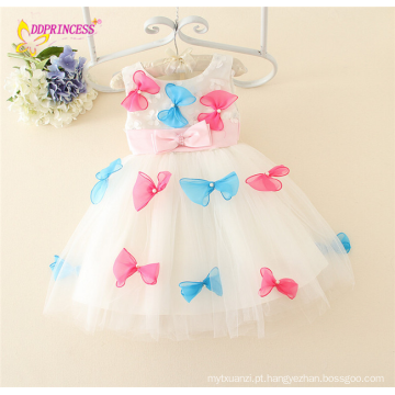 Mais recentes modelos de vestido casual kid angly vestidos menina da coreia casuais crianças baby girl vestido de fadas com asas de borboleta
